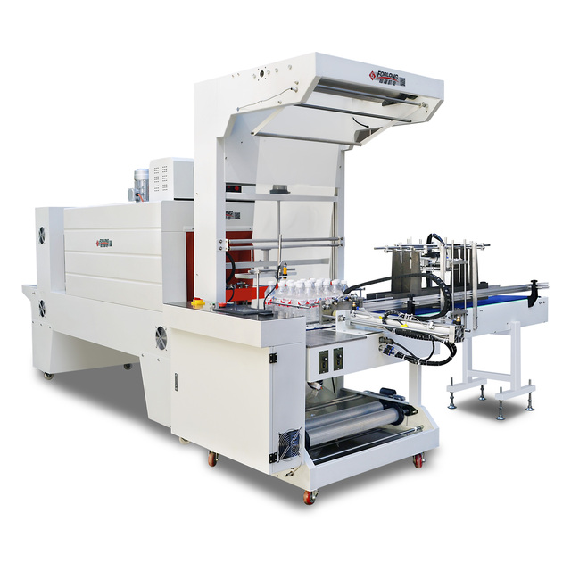 Customized Automatic Plastic / Glass Water /Juice Bottles / Cans Sealing and Shrinking Machine for Small Business Assembly Line