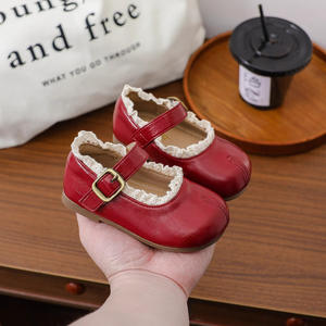 Nuove Scarpe in Pelle per Bambina Primavera-Autunno 2025, per Bambini 1-2 Anni, Stile Principessa, Antiscivolo con Suola Morbida - Product Image 4