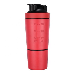 Botella de coctelera para gimnasio con contenedor de proteínas - Product Image 5