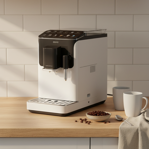 Cafetera Totalmente Automática, Compatible con Doble <span class=keywords><strong>Espresso</strong></span>/Capuchino/Latte <span class=keywords><strong>Macchiato</strong></span>, Calentamiento Rápido, Diseño Compacto que Ahorra Espacio. - Product Image 3