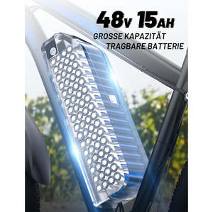 Vélo électrique de montagne à moteur sans balais C29 <span class=keywords><strong>Pro</strong></span> 48V <span class=keywords><strong>750W</strong></span> avec 21 vitesses et frein à disque - Product Image 3