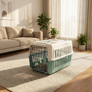 Transportín de Mascotas para Viajes en Avión, Jaula de Transporte Portátil para Perros y Gatos, Aprobado para Vehículos y <span class=keywords><strong>Vuelos</strong></span>, Transpirable, con Logotipo Personalizado Disponible - Product Image 2