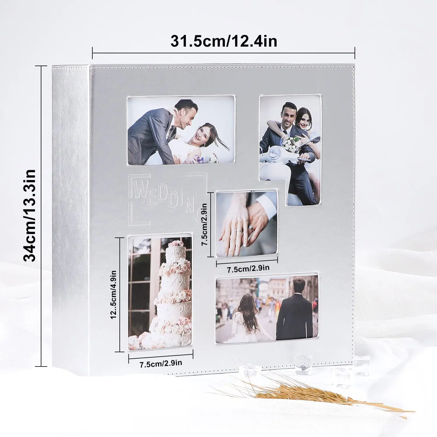 2024 all'ingrosso Album fotografico personalizzato con copertina rigida in pelle 4x6 matrimonio bambino famiglia fogli di plastica Album fotografico raccogli libro