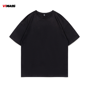 Camiseta en blanco de algodón 250 Gsm 100% personalizada de alta calidad, ropa de calle pesada, camiseta lisa, camisetas de gran tamaño para hombres - Product Image 4