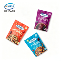 Sachets personnalisés imprimés de qualité alimentaire, métallisés, à fermeture éclair, avec fenêtre, pour fruits de mer, poisson, snacks, anchois séchés, crevettes, noix