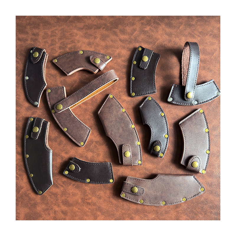 Hide & Drink, Étui en cuir durable pour tête de hache de 3,8 cm Ceintures, étui de hache, couverture de lame, essentiels de travail en plein air, fait à la main