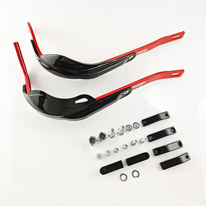 Qiangye – protège-guidon en alliage d'aluminium, noir et rouge, taille 8, pour moto, tout-terrain, ATV, protection de sécurité - Product Image 1