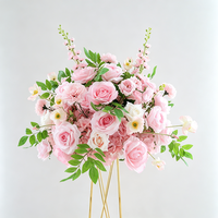 Boule de fleurs artificielle multi-fleurs, fabriquée à la main, pour décoration intérieure/extérieure, mariage et centre de table pour la rentrée scolaire, directement de l'usine