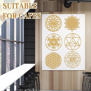Juego <span class=keywords><strong>de</strong></span> 6 Piezas <span class=keywords><strong>de</strong></span> Arte Mural <span class=keywords><strong>de</strong></span> Geometría Sagrada <span class=keywords><strong>de</strong></span> Madera <span class=keywords><strong>de</strong></span> 12 Pulgadas, Decoración <span class=keywords><strong>de</strong></span> Pared Geométrica Zen para Sala <span class=keywords><strong>de</strong></span> Meditación en el Hogar, Arte Colgante Inspirador - Product Image 3