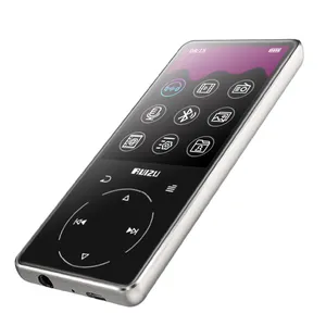 مُشغّل RUIZU D16 بشعار مخصص مزود بتقنية البلوتوث 5.0 iPod Mp4 وشاشة 2.4 بوصة ذات رقاقة رقيقة ذات نطاق واسع تعمل باللمس مع زر راديو Am/Fm مع مشغل موسيقى Mp5 MP3