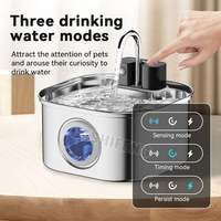 Distributeur d'eau automatique sans fil pour chat, intelligent et écologique, 3,2 L, en acier inoxydable 304, distributeur d'eau électrique pour chat