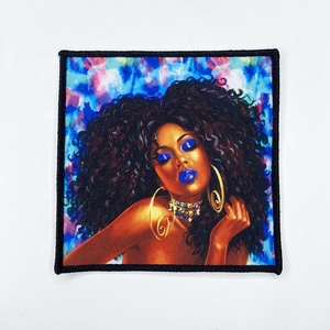 הסיטונאי <span class=keywords><strong>5</strong></span> אינץ 'לרקום בגדים בהתאמה אישית על צבע סובלימציה הדפסה תיקון לוגו ילדה שחור תיקון יופי ילדה - Product Image 2