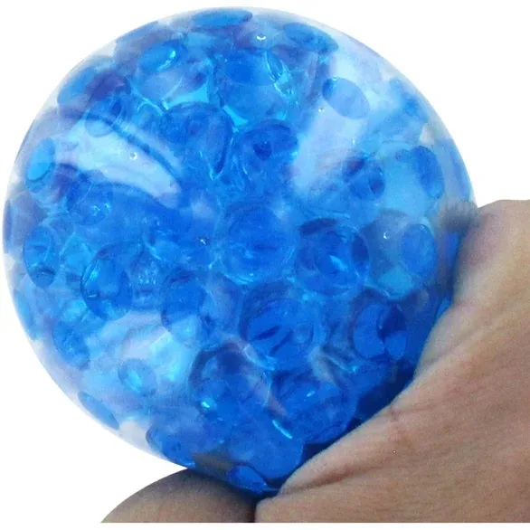 Printed Bead Squeeze Gel PU Stress Reliever/Stress Ball /Stress toy