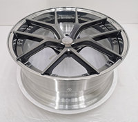 Neue Geruida Gunmetal Polierte Felgen mit Mehrfachspeichen aus Geschmiedetem 6061 T6 Aluminium-Legierung, 12000T Gepresst, TÜV/JWL Zertifiziert S4-00053