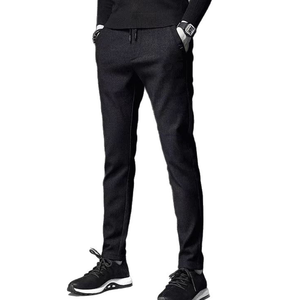 กางเกงยีนส์ขาตรงของผู้ชายกางเกงลำลองสีทึบคลาสสิก - Product Image 5