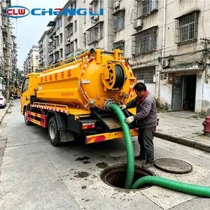 รถดูดสิ่งปฏิกูลแบบเจ็ท Dongfeng Small Duolika 6 ลูกบาศก์เมตร แบบเตี้ย สำหรับงานใต้ดิน 4x2 - Product Image 6