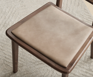 L6121 nordic शैली सरल आधुनिक लाल ओक लकड़ी + बैकरेस्ट डाइनिंग कुर्सी - Product Image 5