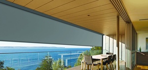 CE approuvé stores maille électrique terrasse toit soleil coupe-vent étanche zip écran <span class=keywords><strong>extérieur</strong></span> <span class=keywords><strong>extérieur</strong></span> fenêtre stores enrouleurs - Product Image 3