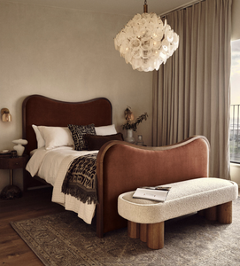 Sassanid Mid Century-style <strong>Bed</strong> Soho House Rome Lawrence <strong>Bed</strong> with Footboard - Product Image 5