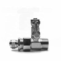 RO Wasser auf bereiter Teile Zubehör Armaturen 1/4 ''3/8 "Dreiwege-Kugel hahnsc halter aus konstantem Messing