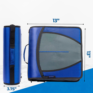 Mighty <span class=keywords><strong>Zip</strong></span> Tab Dây Kéo Chất Kết Dính 3 "O-Ring Với 5 Màu Tab Mở Rộng Thư Mục Tập Tin Và Dây Đeo Vai Và Xử Lý - Product Image 5