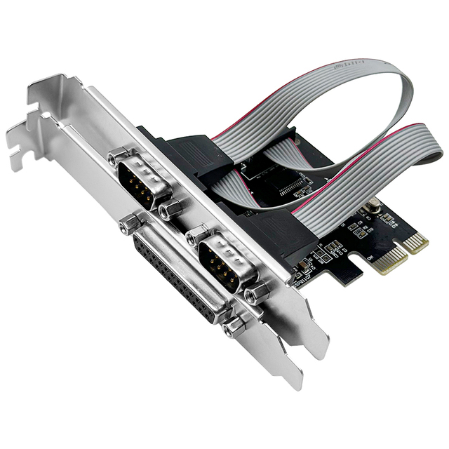 WCH382 Chip LPT Expansion Card PCI-E Single Port Adapter Serial Port Card for Desktop Computer & Printer Computer Accessories