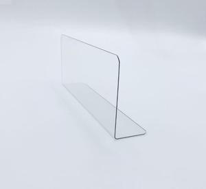 Mới Tùy Chỉnh L Shape Acrylic PVC PET Tủ Lạnh Kệ Divider Acrylic Front Fence Riser - Product Image 1