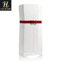 Meuble de designer italien de luxe léger en bois massif, armoire à bijoux avec rangement et présentoir pour salon, chambre et dressing