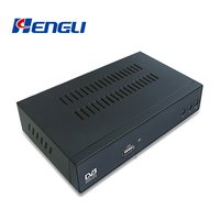 Décodeur TV numérique DVB-T2 HD Quad Core HEVC H.265 OEM d'usine avec USB 2.0, prise en charge YouTube, Wi-Fi et boîtier métallique