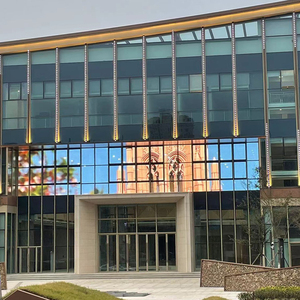 LED Transparenter Bildschirm P10 Ultra Thin Film Display Grid Design Kristall klarer durchscheinen der Glasbild schirm - Product Image 4