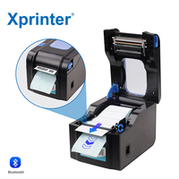 Xprinter XP-370B/XP-370BM, Printer kode batang Impresora De Etiquetas adhesi dengan seri USB Bluetooth Thermal Printer