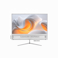 Moniteur LCD double face 27 pouces 1080P ultra-fin avec écran double face et support métallique pour réception, réunion, OEM