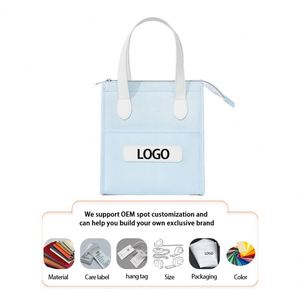 กระเป๋าเก็บอุณหภูมิแบบพกพาสไตล์เกาหลีที่ปรับแต่งได้ตามความต้องการของ OEM และกระเป๋าปิกนิกกลางแจ้งขนาดใหญ่ - Product Image 1