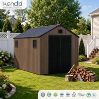 Abri de jardin extérieur Kenda APEX 8x12 avec rangement facilement assemblable pour jardin et stockage extérieur