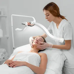 Meia Lua Prego Luz Barbearia Lâmpada Levatating Lua Lâmpada 20w 3 Cor Com Telefone Montagem Tatuagem Facial Tabela Beleza Sobrancelha