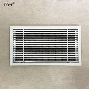 Grille d'aération <span class=keywords><strong>de</strong></span> plafond intégrée à retour d'air réglable en aluminium carré personnalisée, <span class=keywords><strong>volet</strong></span> d'air frais pour climatisation - Product Image 2