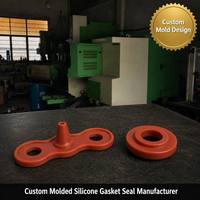 Kit de joints d'étanchéité en silicone flexible à 3 trous, forme organique, avec buse conique à nervures surélevées et anneau circulaire moulé, pour pièces automobiles industrielles