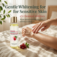 Huile corporelle naturelle à l'arbutine en gros, huile végétale pure pressée à froid, huile de massage nourrissante pour les soins de la peau