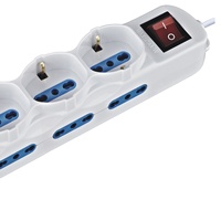 Multiprise  Multiprise italienne type 8 Presa 2P+T 10/16A Bipasso+4 Presa 10/16A Bipasso/Schuko