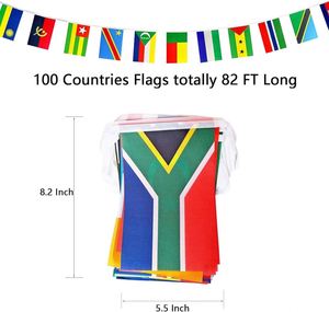 Drapeaux en PVC à double face personnalisés, guirlandes de drapeaux en plastique suspendus - Product Image 2