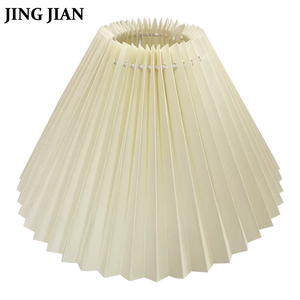 2025 Design moderno nordico colori personalizzati E26/E27 paralumi di ricambio piegati in tessuto PVC stampa pieghettato parti di copertura della lampada - Product Image 2