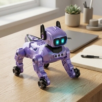 KI-Roboterhund Intelligenter Begleiter Schreibtischgerät mit Licht und Ton Elektronisches Spielzeug für drinnen