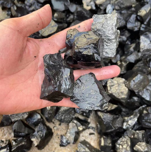 Nuovi arrivi prodotti spirituali pietre naturali cristalli curativi minerali roccia grezza Elite <span class=keywords><strong>shungite</strong></span> pietre grezze per la decorazione - Product Image 3