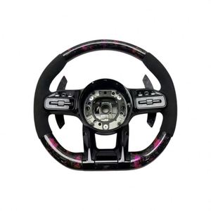 Volant sport en cuir véritable et fibre de carbone de haute qualité pour <span class=keywords><strong>Mercedes</strong></span>-Benz, mise à niveau de 2013 à <span class=keywords><strong>2018</strong></span> - Product Image 4