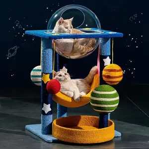 Scratcher per gatti Pet gatto albero gattino letto casa gioco giocattolo scala