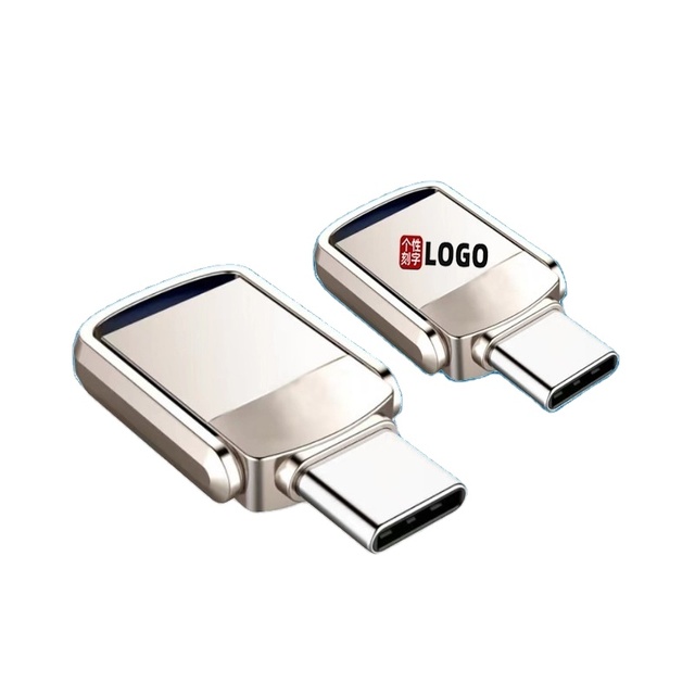 Metal Mini Type-C OTG USB Flash Drive 32G/64G/128G 2-in-1 Gift