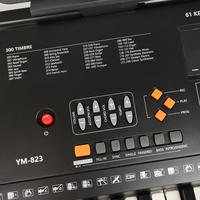 Aiersi Brand 61 Keys Portable Electric Organ Digital Electronic Keyboard with Touch Response LCD Display