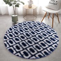 Tapis ronds lavables en machine, modernes pour la chambre à coucher, tapis moelleux, tapis pour chambre d'enfant, tapis circulaire duveteux, tapis personnalisé