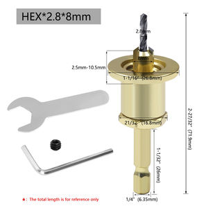 תרחיף משטח מתכוונן מתכוונן עבור עץ מדויק <span class=keywords><strong>90</strong></span> מעלות עבור חורי טייס במיזמים מתכת עץ - Product Image 3