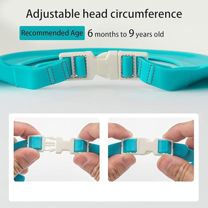 Casque de <span class=keywords><strong>douche</strong></span> bébé dinosaure réglable, protection pour le lavage des cheveux des tout-petits, chapeau de bain imperméable avec protection des oreilles - Product Image 6